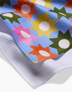 GEOMETRY Geometric Garden Tea Towel