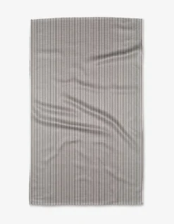 GEOMETRY Get In Line - Chocolate Tea Towel