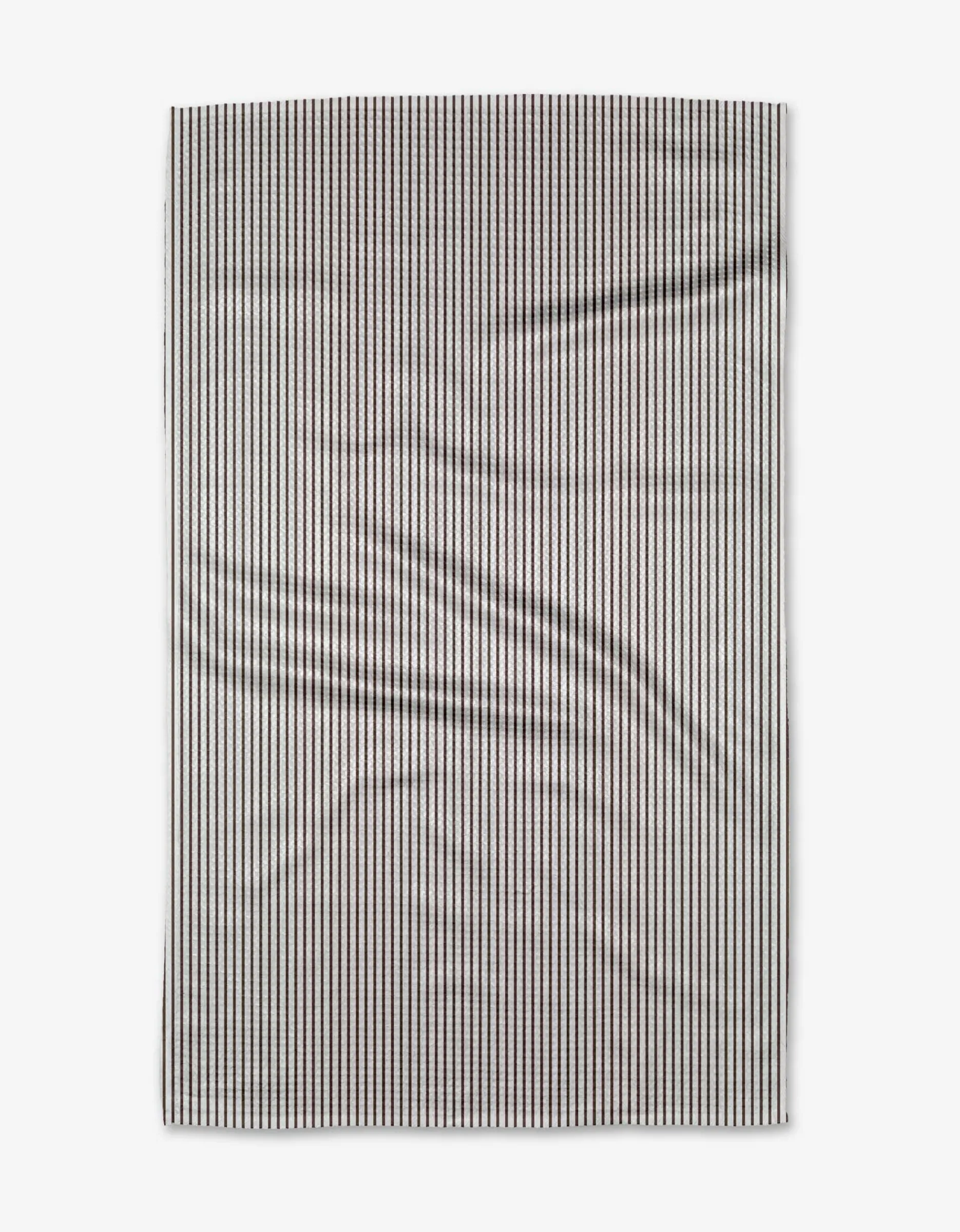 GEOMETRY Get In Line - Chocolate Tea Towel