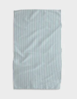 GEOMETRY Get In Line - Emerald Tea Towel