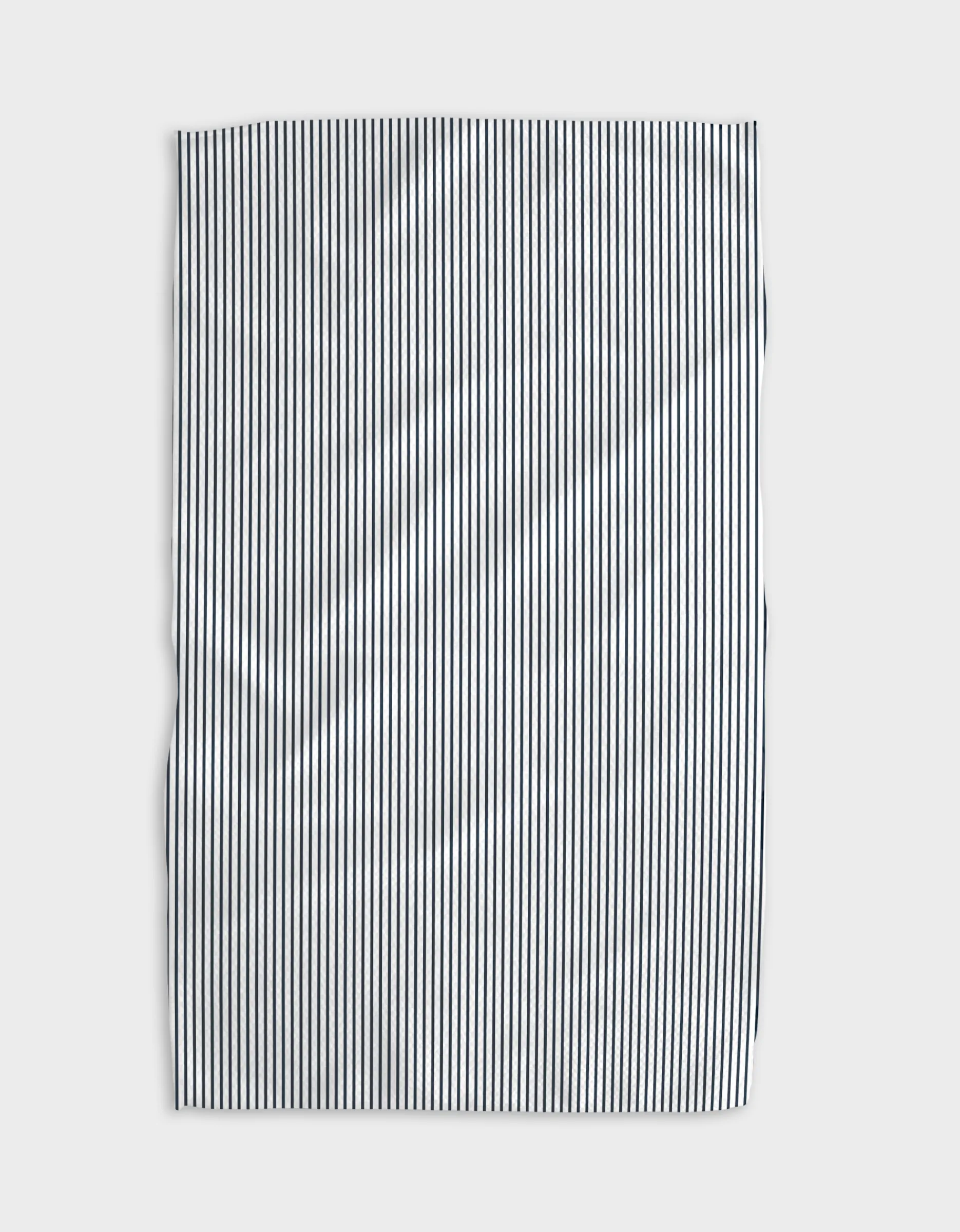 GEOMETRY Get In Line - Navy Tea Towel