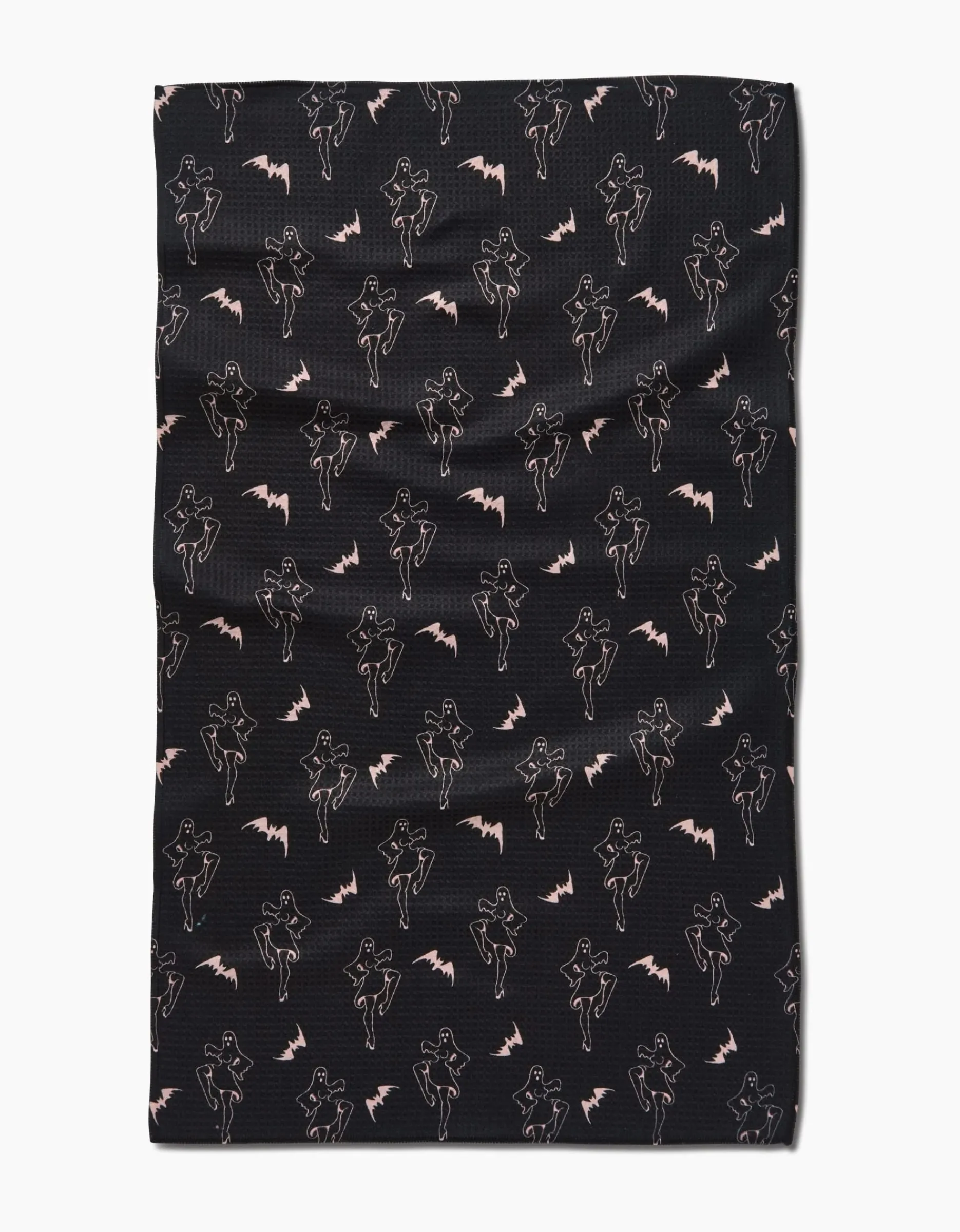 GEOMETRY Ghost Pin Up Tea Towel