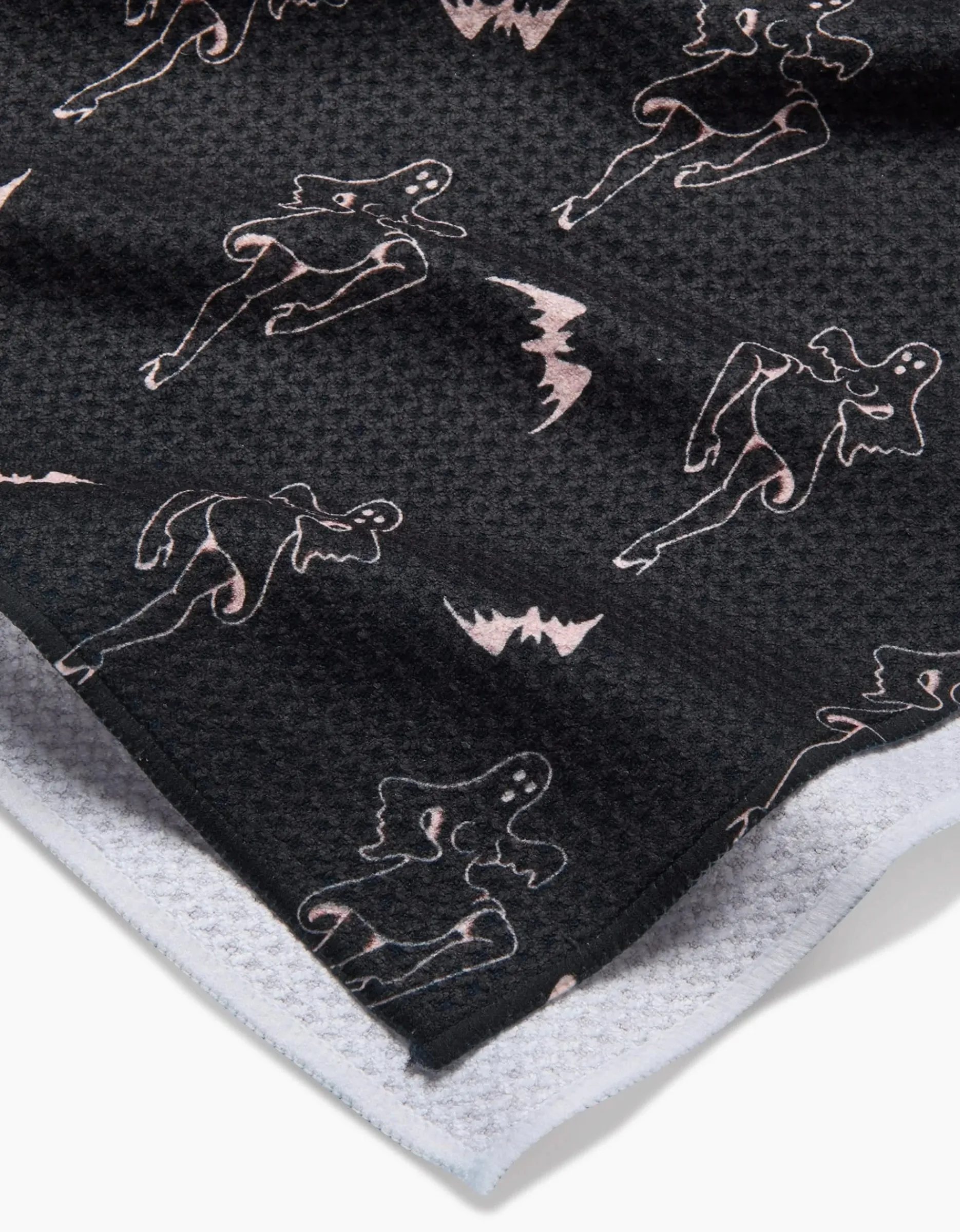 GEOMETRY Ghost Pin Up Tea Towel