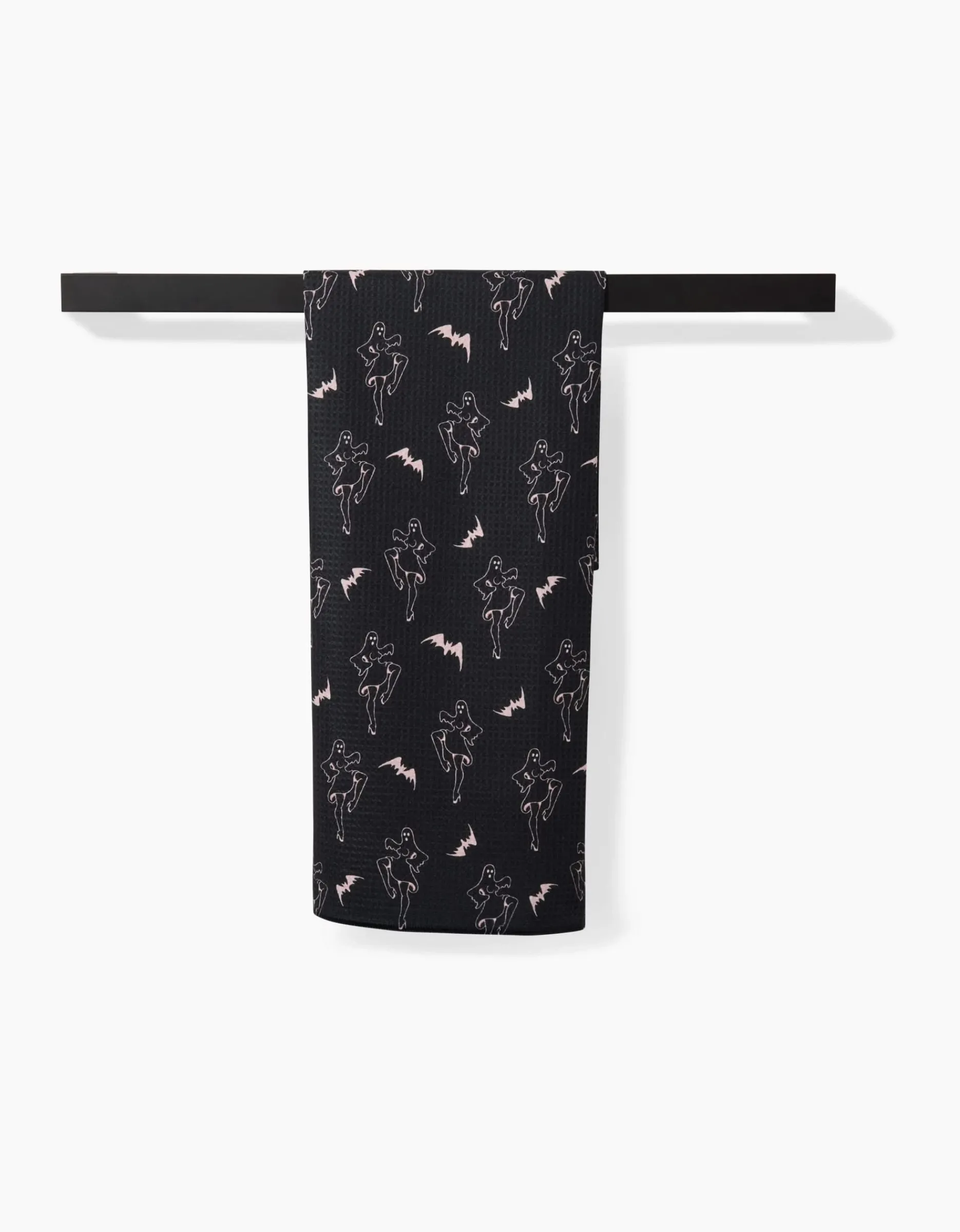 GEOMETRY Ghost Pin Up Tea Towel