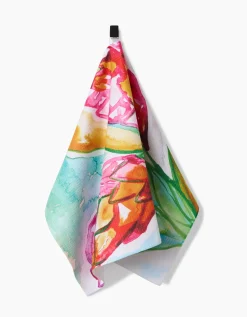 GEOMETRY Ginger Tea Towel