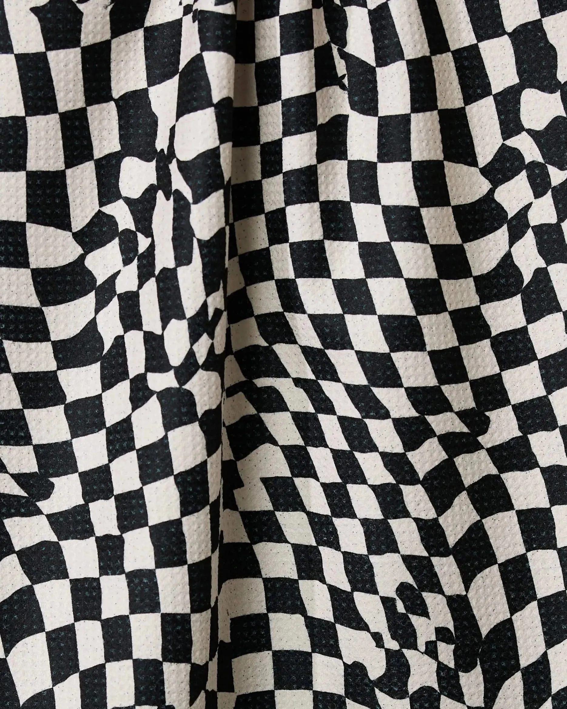 GEOMETRY Glitchy Check Tea Towel