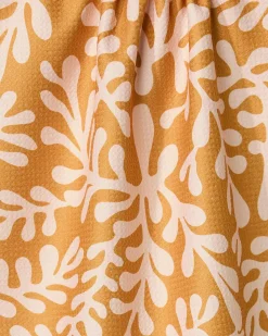 GEOMETRY Golden Fall Tea Towel