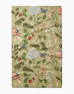 GEOMETRY Good Green Earth Tea Towel