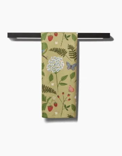 GEOMETRY Good Green Earth Tea Towel