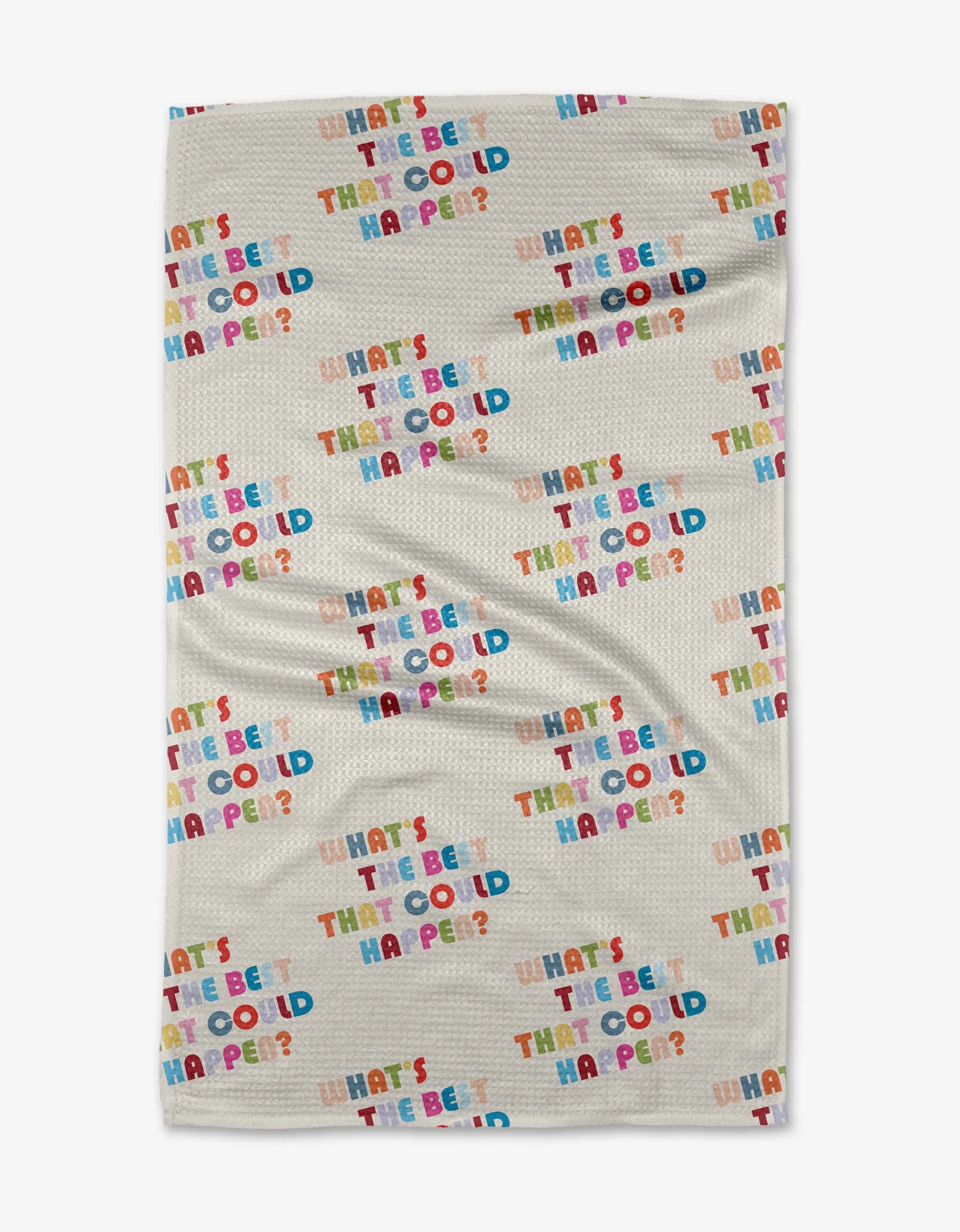 GEOMETRY Good Question Tea Towel