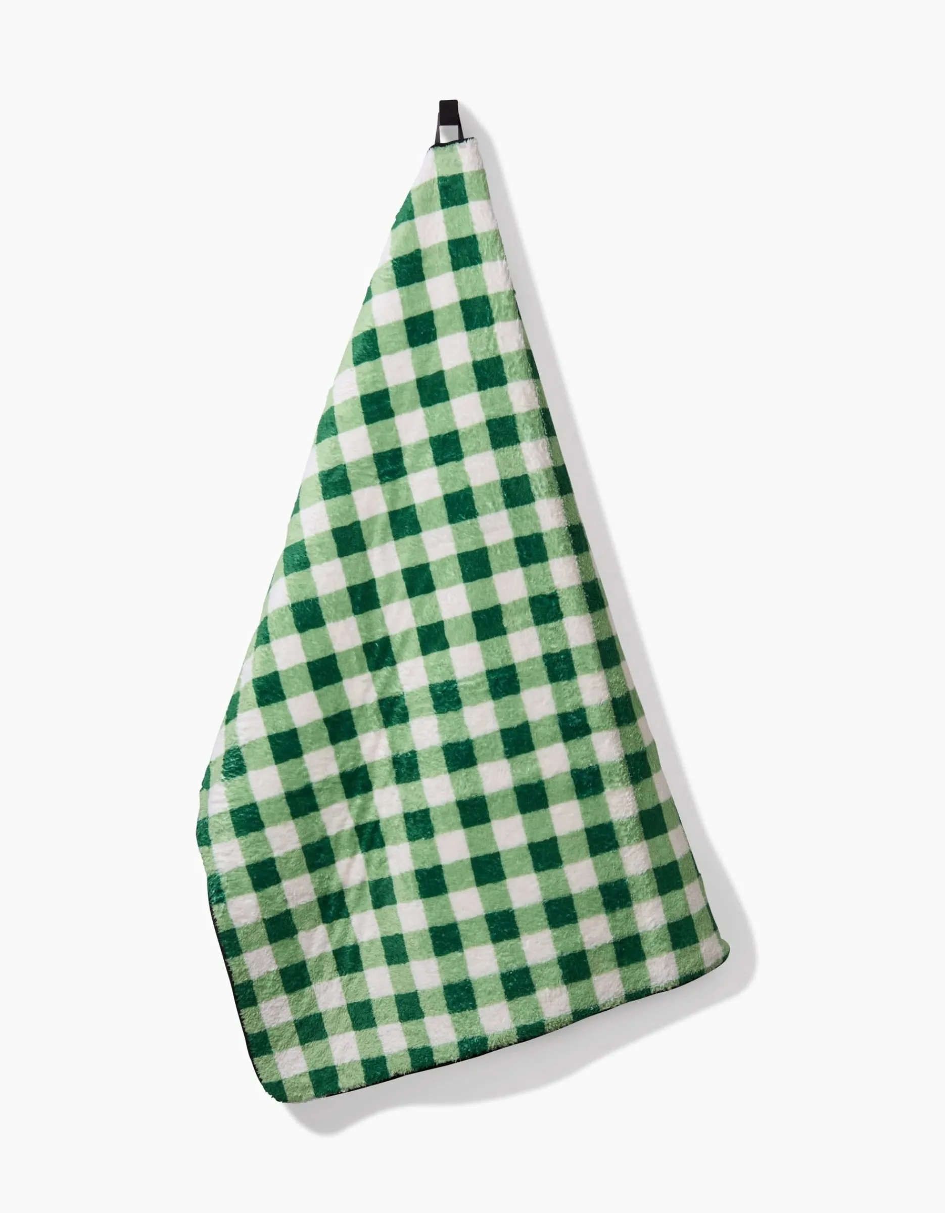 GEOMETRY Grass Plaid Plush Towel