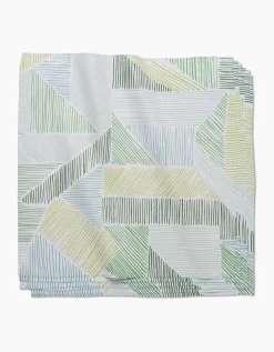 GEOMETRY Green Kites Dinner Napkin Set