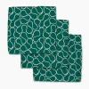 GEOMETRY Green Loops Dishcloth Set