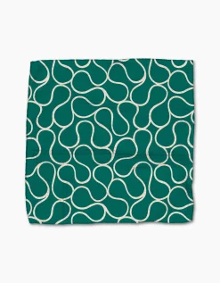 GEOMETRY Green Loops Dishcloth Set