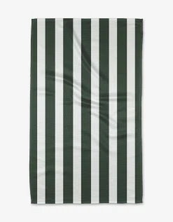 GEOMETRY Greens Tea Towel