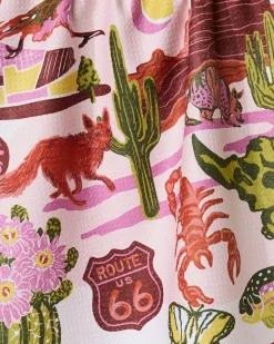 GEOMETRY Greetings From Arizona Tea Towel