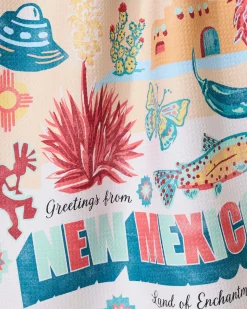 GEOMETRY Greetings From New Mexico Tea Towel