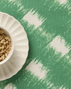 GEOMETRY Hairy Check Green Placemat