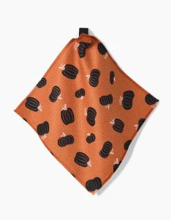 GEOMETRY Halloween Black Pumpkins Dishcloth Set