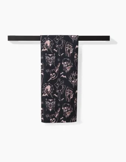 GEOMETRY Halloween Flash Tea Towel