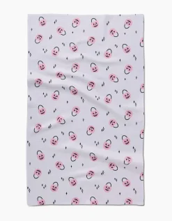 GEOMETRY Halloween Pumpkin Bucket Tea Towel