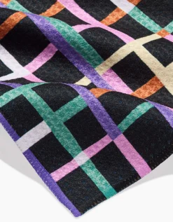 GEOMETRY Happy Plaid Bar Towel