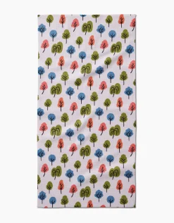 GEOMETRY Happy Trees Bar Towel