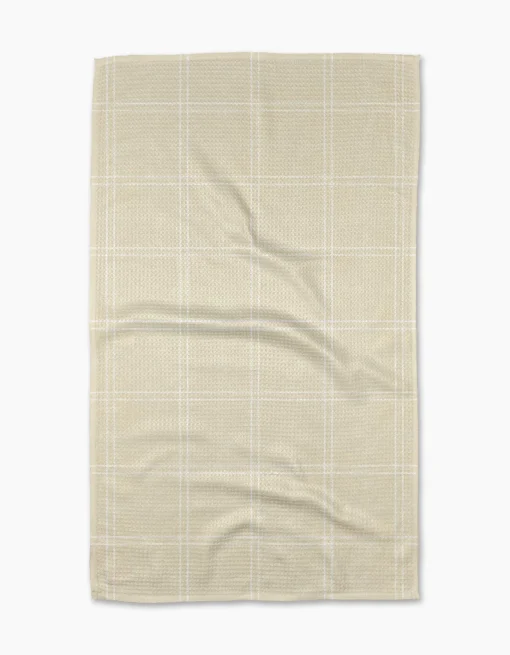 GEOMETRY Hearth Oat Tea Towel