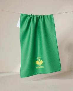 GEOMETRY I Love Pickleball Tea Towel