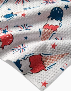 GEOMETRY Ice Cream Celebration Tea Towel