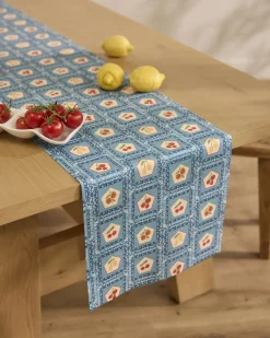 GEOMETRY Italian Tiles Table Runner