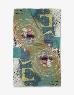 GEOMETRY It's All In a Day's Work Tea Towel