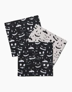 GEOMETRY Jack O Lantern Jamboree Dishcloth Set