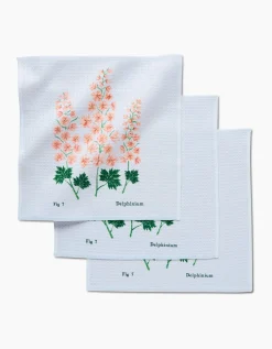 GEOMETRY July Delphinium Dishcloth Set