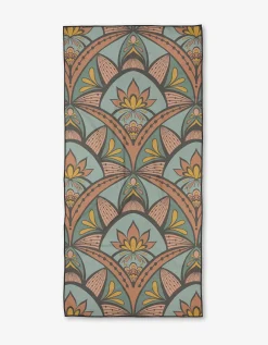 GEOMETRY Jungle Sunrise Beach Towel