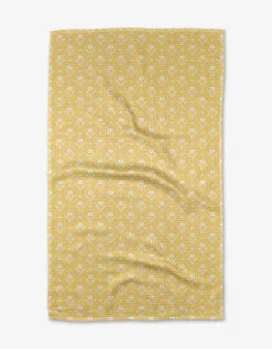 GEOMETRY Ladylake - Yellow Tea Towel