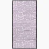 GEOMETRY Lavender Scandi Flowers Fitness Towel