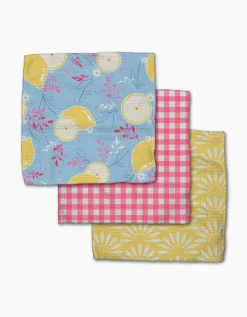 GEOMETRY Lemon Pop Dishcloth Set