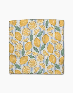 GEOMETRY Lemon Waves Dishcloth Set