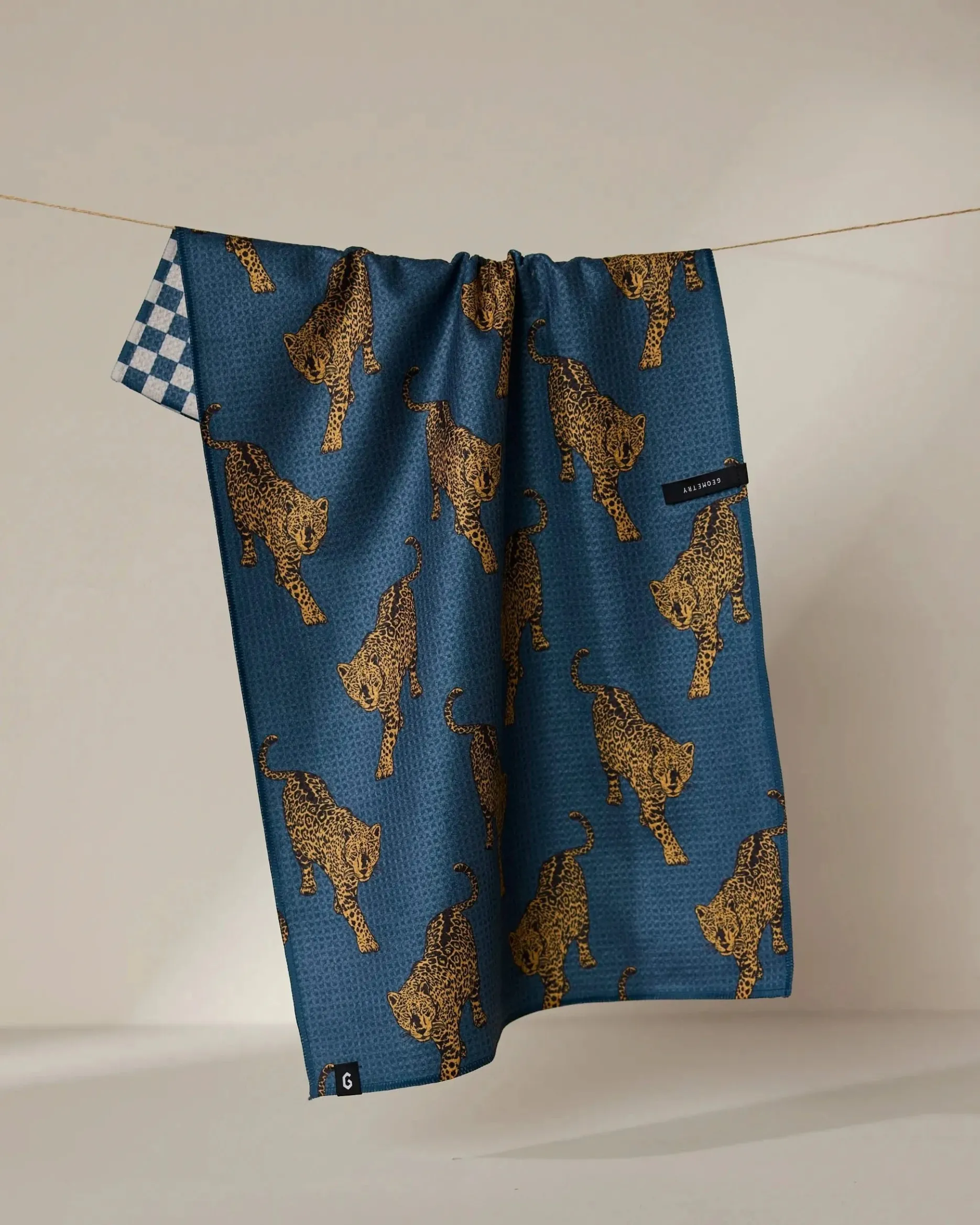 GEOMETRY Leopard Lovin Double-Sided Tea Towel