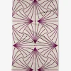 GEOMETRY Libby Dark Maroon Tea Towel