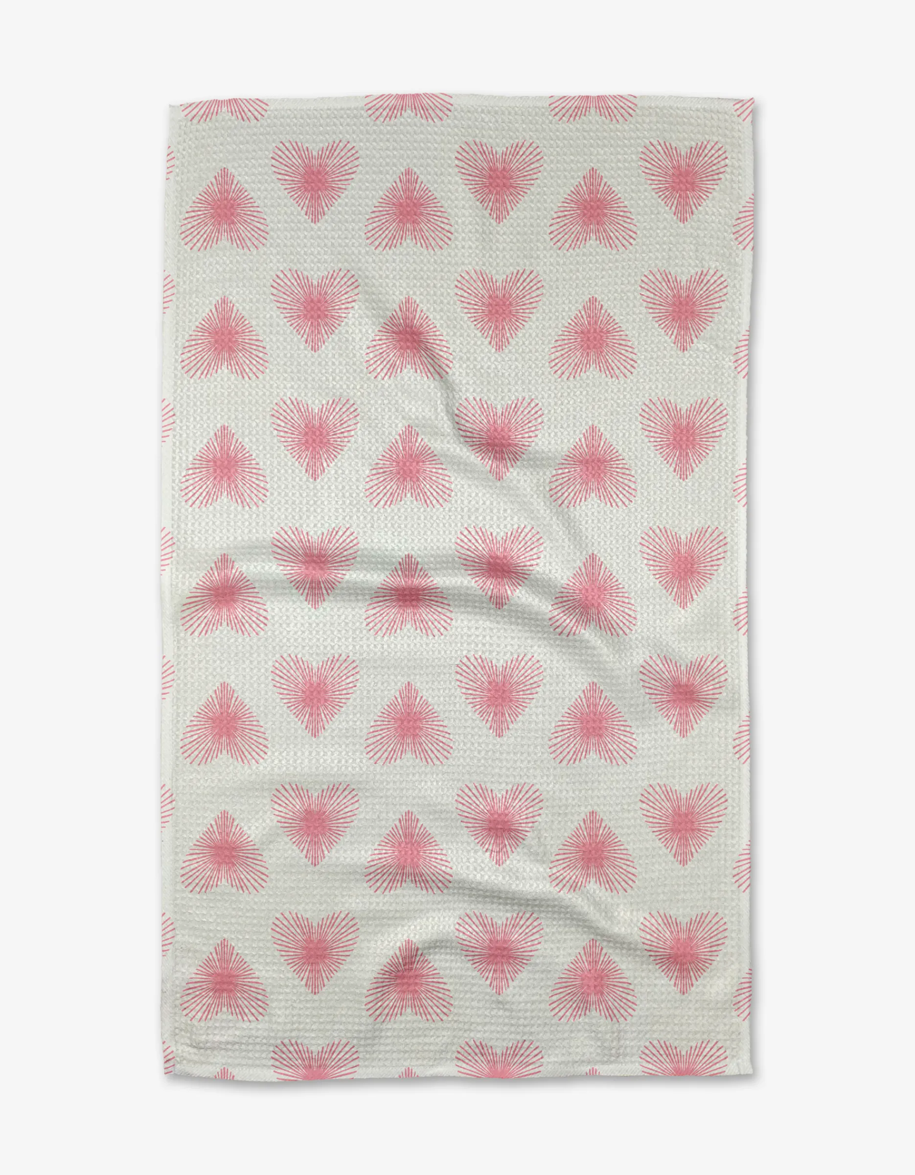 GEOMETRY Life Line Hearts Tea Towel