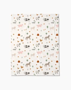 GEOMETRY Light Farm Animals Butter Blanket