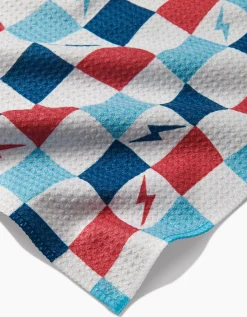 GEOMETRY Lightening Bolt Chess Bar Towel