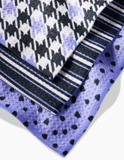 GEOMETRY Lilac Schemes Dishcloth Set