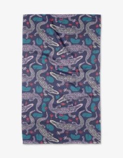 GEOMETRY Lillygator Tea Towel