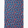 GEOMETRY Luca Daisy Red Tea Towel