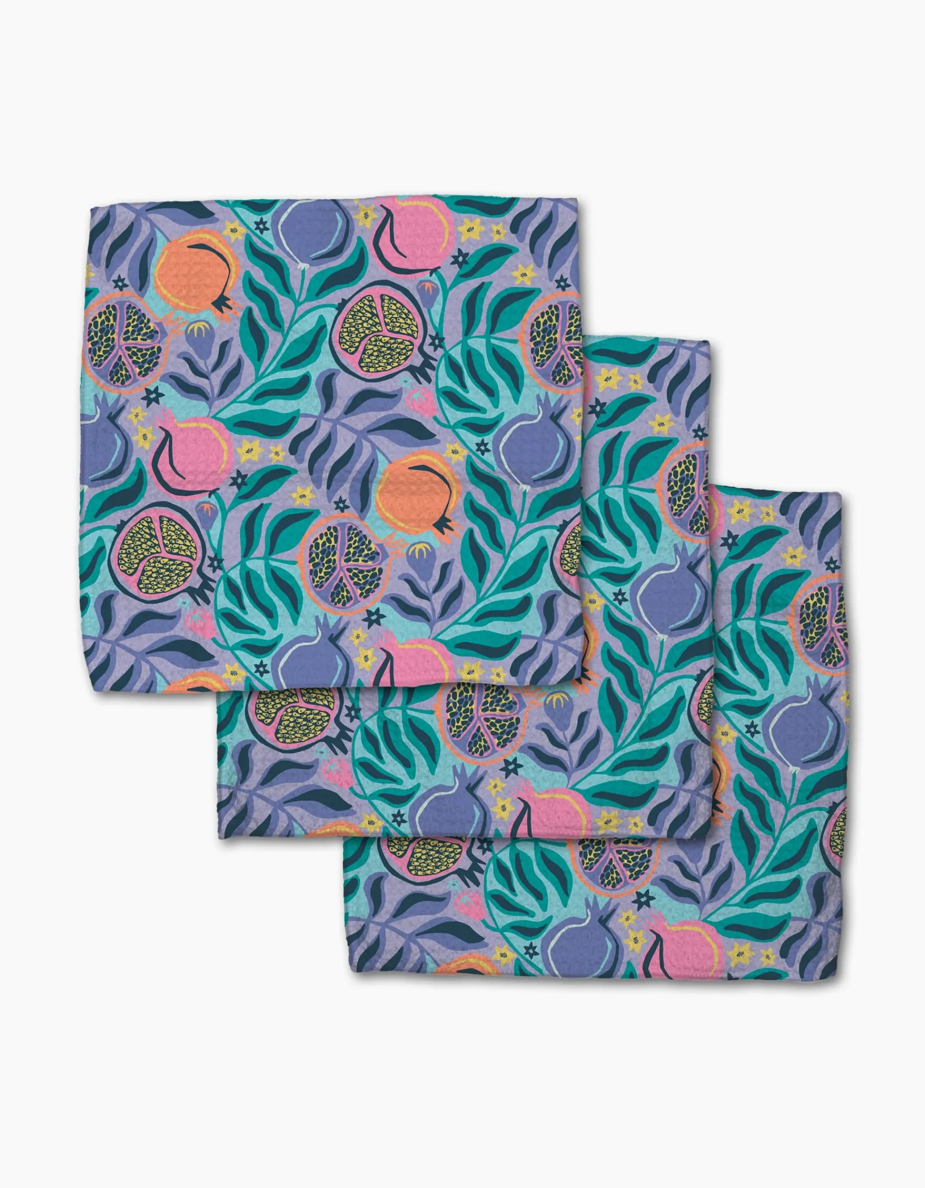 GEOMETRY Lucky Pomegranate Dishcloth Set