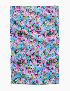 GEOMETRY Magnolia Tea Towel