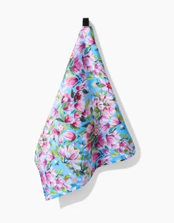 GEOMETRY Magnolia Tea Towel